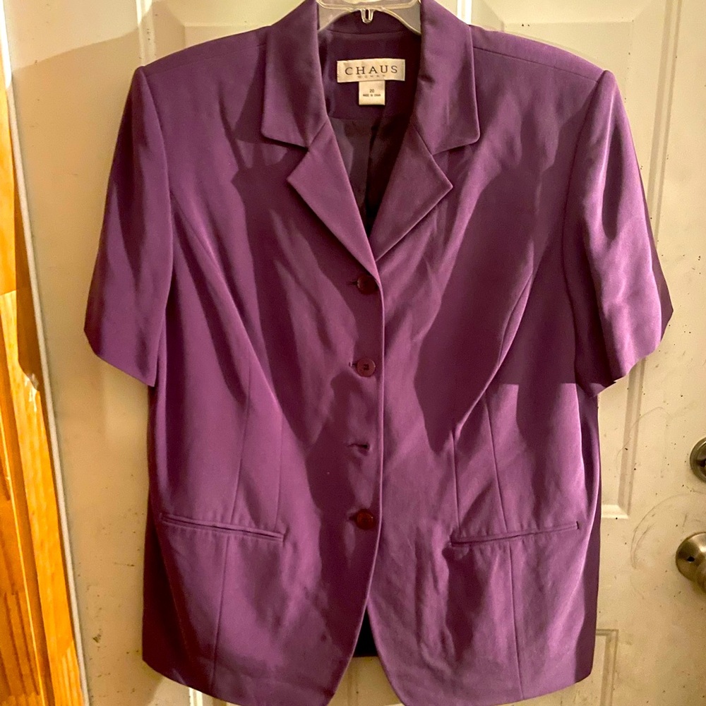 Chias business skirt plum colored
